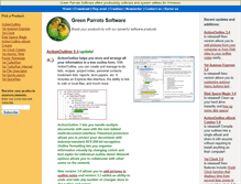 Tablet Screenshot of greenparrots.com